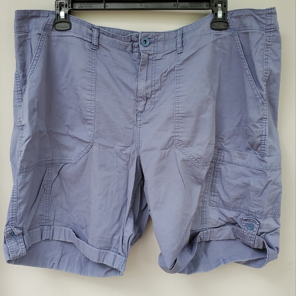 Terra Sky Womens Plus Size Cargo Shorts 